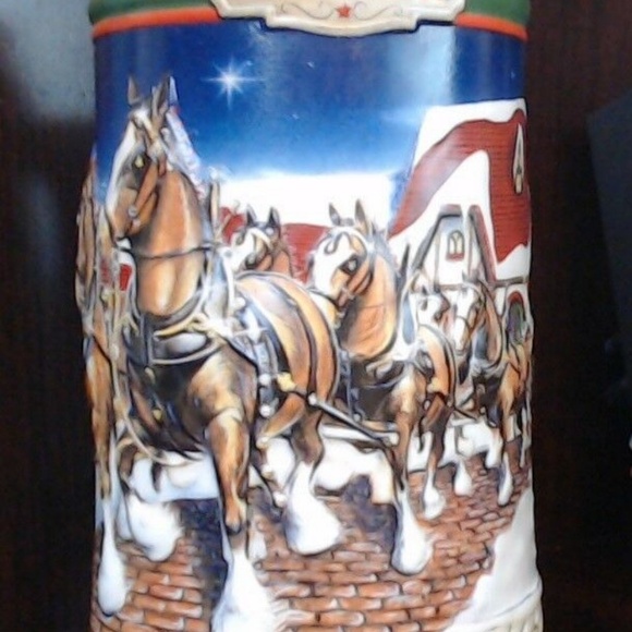 1998 Budweiser Grant's Farm Holiday Beer Stein - Picture 2 of 5